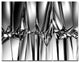 Black White Crystal Background, Abstract Triptych Canvas Print, 36x28, 3 Panels