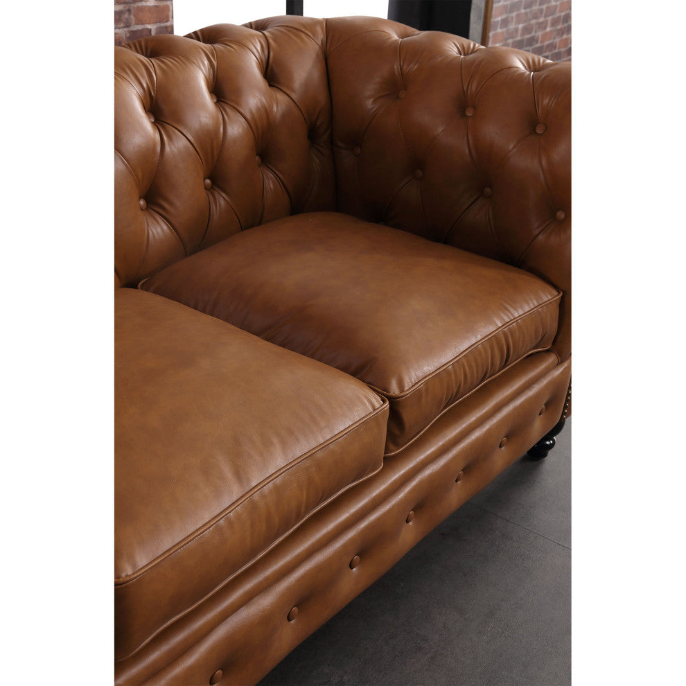 Gustav Transitional Chesterfield Loveseat