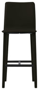 Perugia Top Grain Leather Bar Stool, Heritage Leather-Black