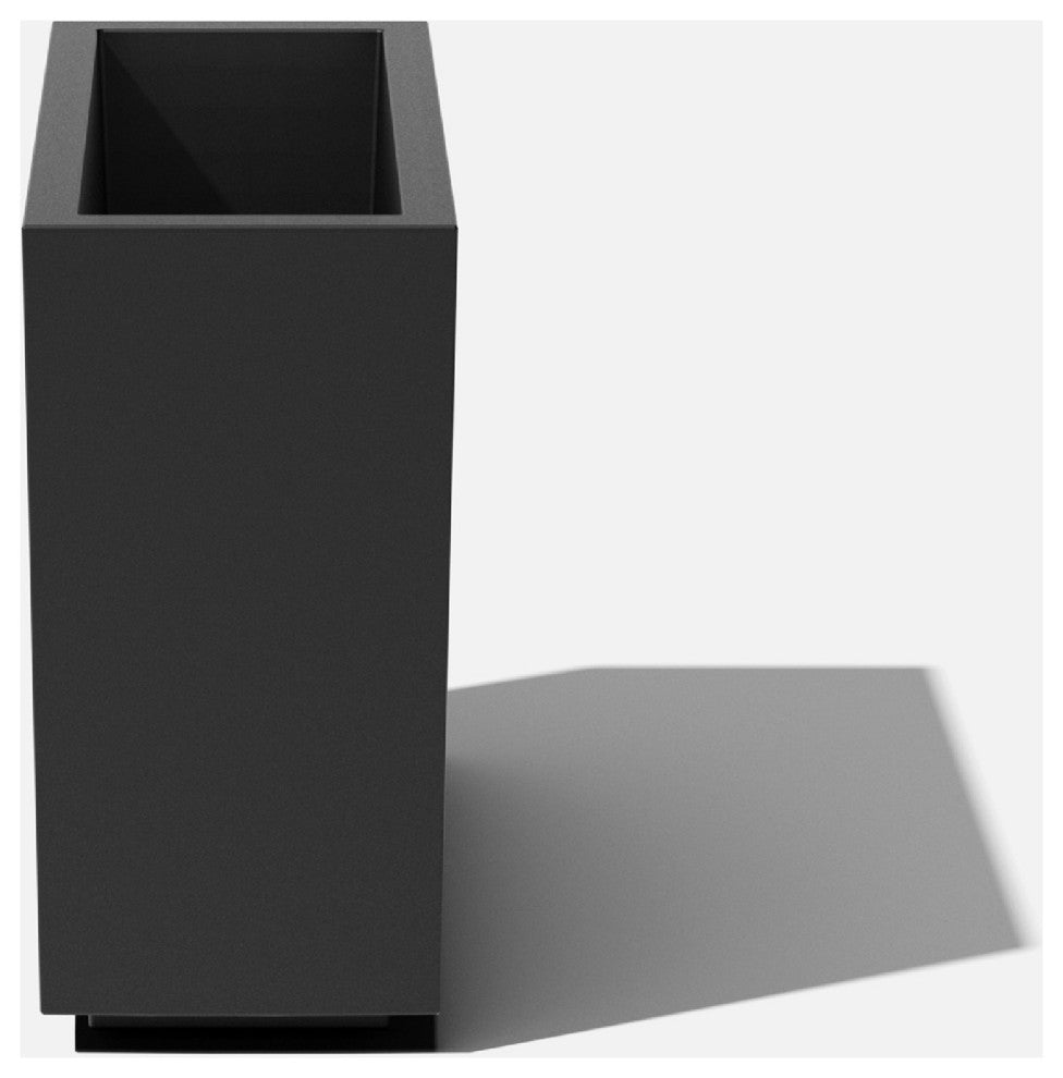 Veradek Block Series Span Planter, Black, Short