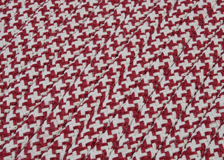 Outdoor Houndstooth Tweed OT79 Sangria Indoor/Outdoor Area, Rectangular 5'x8'