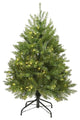 4' Pre-Lit Northern Pine Full Artificial Christmas Tree, Warm Clear LED Lights