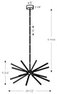 DALS Lighting Star Pendant Light, White