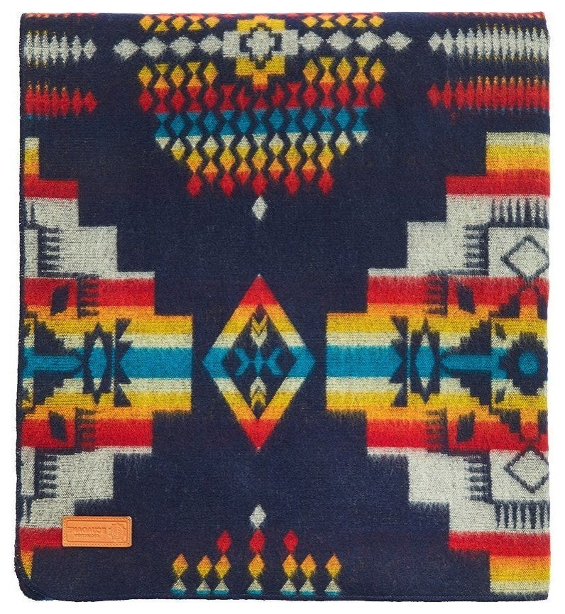 Ultra Soft Navy Blue Southwest Handmade Throw Blanket