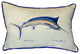 Betsy Drake Blue Marlin Extra Large 20 X 24 Indoor / Outdoor White Pillow