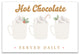 Hot Chocolate Served Daily 30x20 Canvas Wall Art