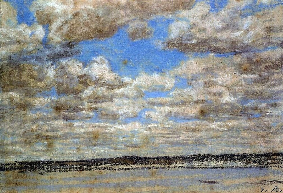 Eugene-Louis Boudin Fine Weather White Clouds Wall Decal Print