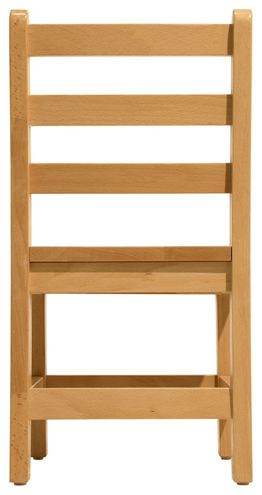 RRI Goods Ladderback Kids Wooden Chair Set of 2, 16"