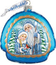 Hand Painted Limited Edition Frosted Story Rainbow Glass Scenic Ornament