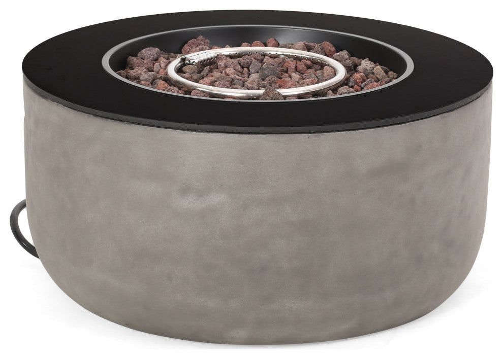Riga Outdoor 50,000 BTU Circular Fire Pit, No Tank Holder