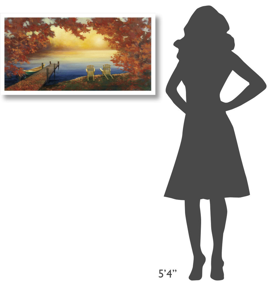 "Autumn Glow Crop v2" Digital Paper Print by Julia Purinton, 38"x20"