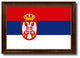 Serbia Country Flag Canvas Print, 19"x27"