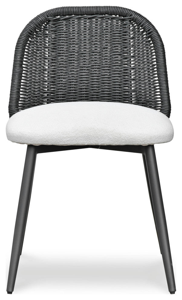 Alexa Performance Fabric Outdoor Dining Chair, Black