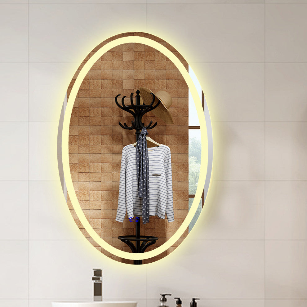 CHLOE Lighting LUMINOSITY Oval TouchScreen LED Mirror