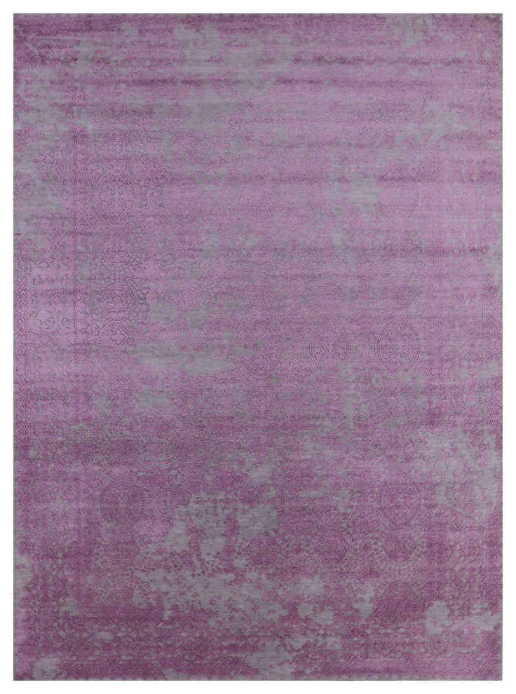 Handmade Wool and Silk Persian Rug 8' 10" X 12' 4" Q6263
