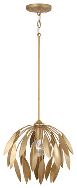 Capital Lighting 351811 Margeaux 14"W Botanical Pendant - Buffed Gold