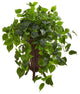 Nearly Natural Philodendron Artificial Plant in Stand Planter