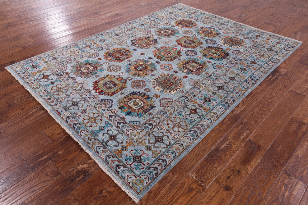 Fine Turkmen Ersari Handmade Rug 5' 8" X 8' 1" Q10575