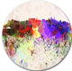 Edinburgh Skyline, Cityscape Disc Metal Artwork, 23"