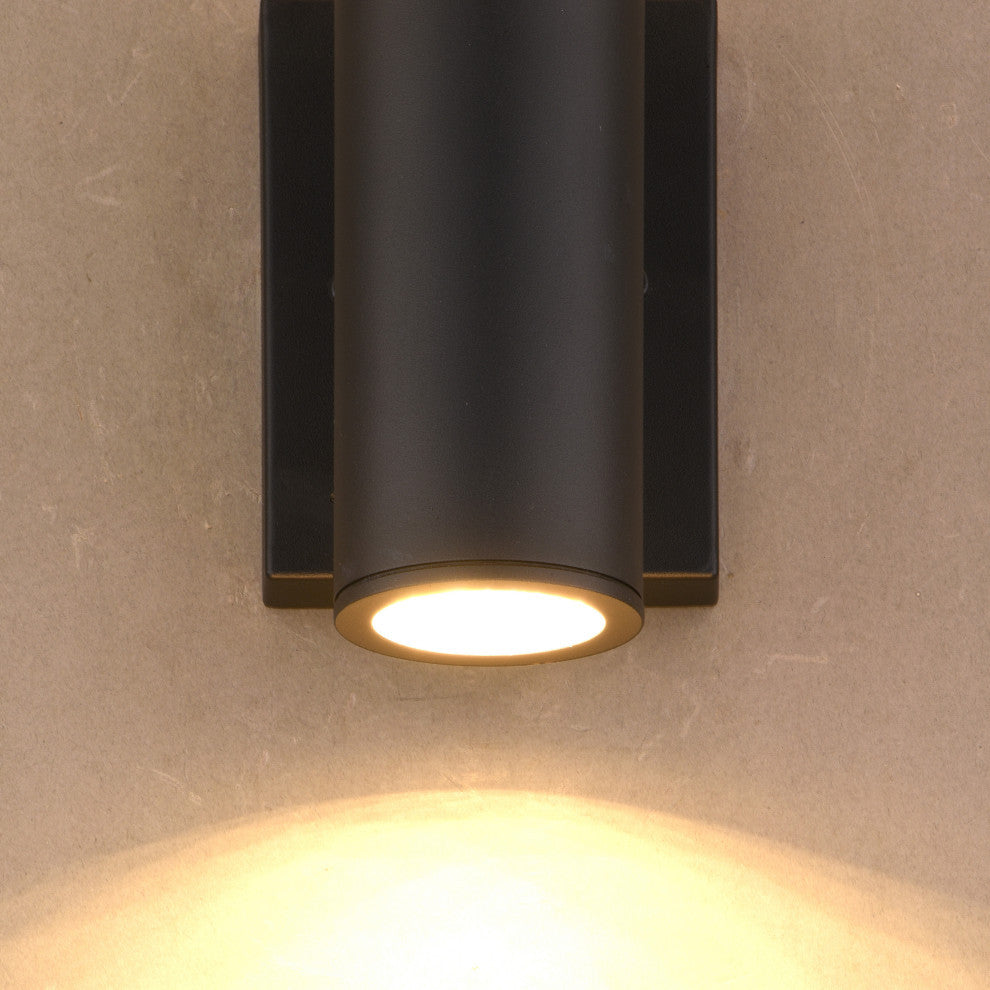 Chiasso 8"H LED Outdoor Wall Light Textured Black