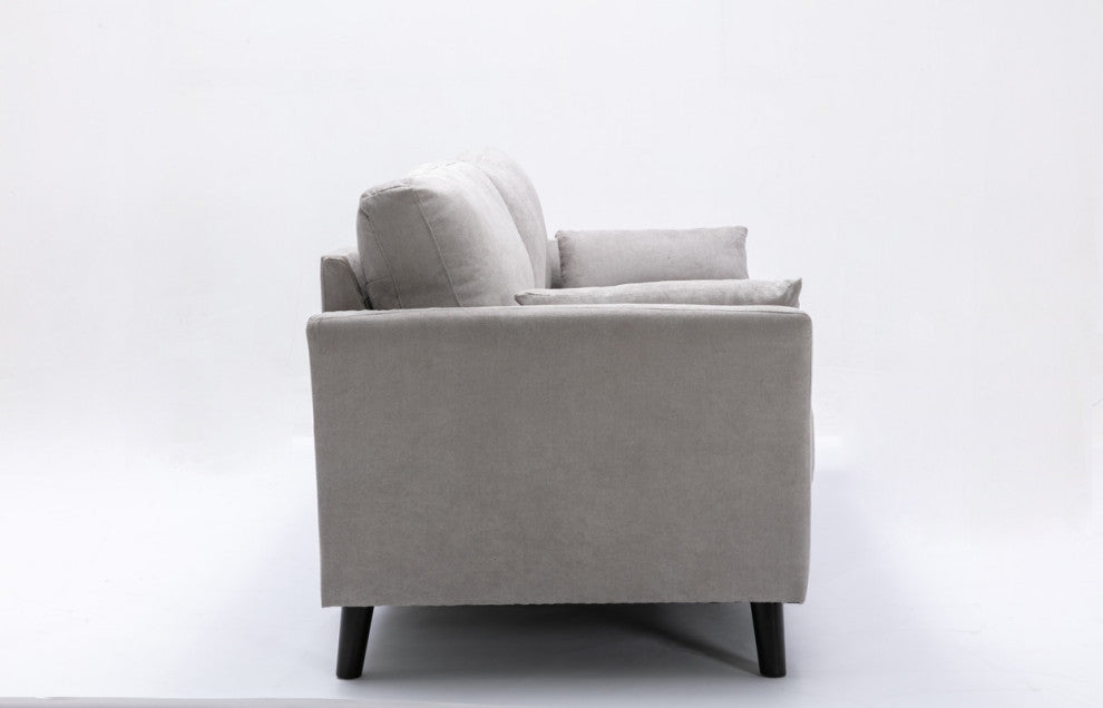 Damian Woven Sofa, Light Gray