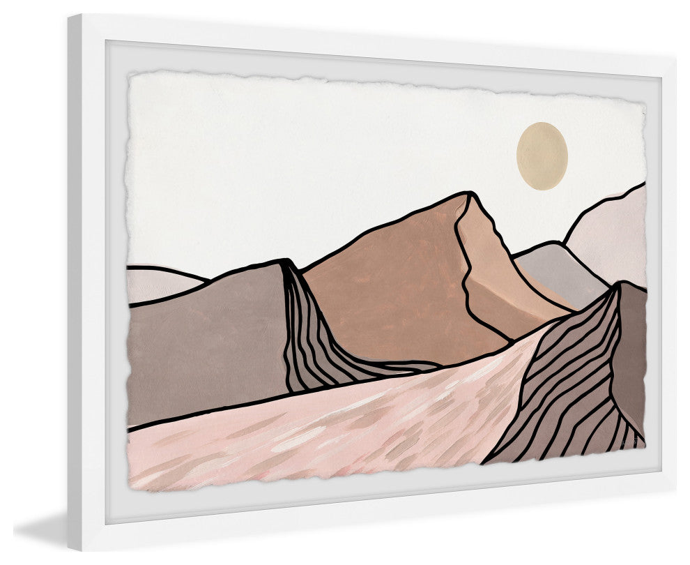 "Never Quit" Framed Painting Print, 12x8