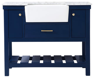 Home Living 22" Farmhouse Blue-Light Bathroom Vanity