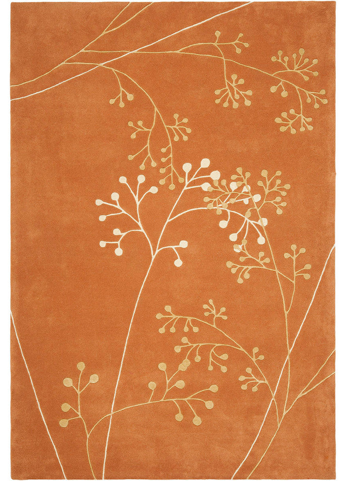 Safavieh Soho soh305d Floral Rug, Rust, 9'6"x13'6"