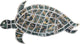 Turtle Marble Mosaic Art, 19x10
