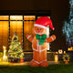 8' Lighted Inflatable Gingerbread Man Decor