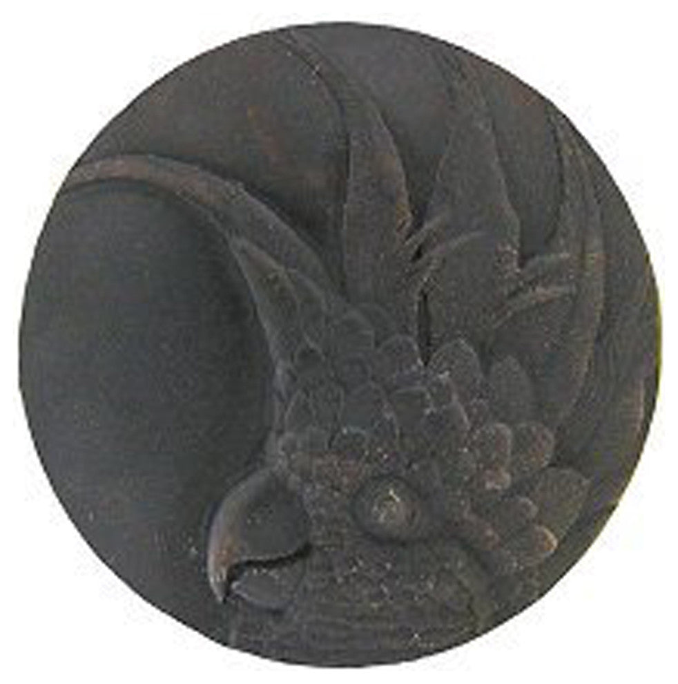 Cockatoo Knob Dark Brass Large, Left Side, Right
