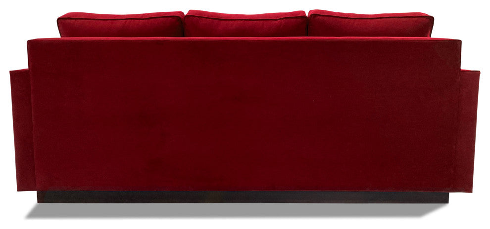 Nativa Interiors Adalyn 84" Sofa, Red, Deep Plush Depth