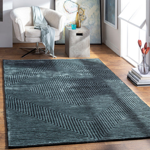 Surya Quartz QTZ-5030 6'x9' Rug, Sage/Dark Green