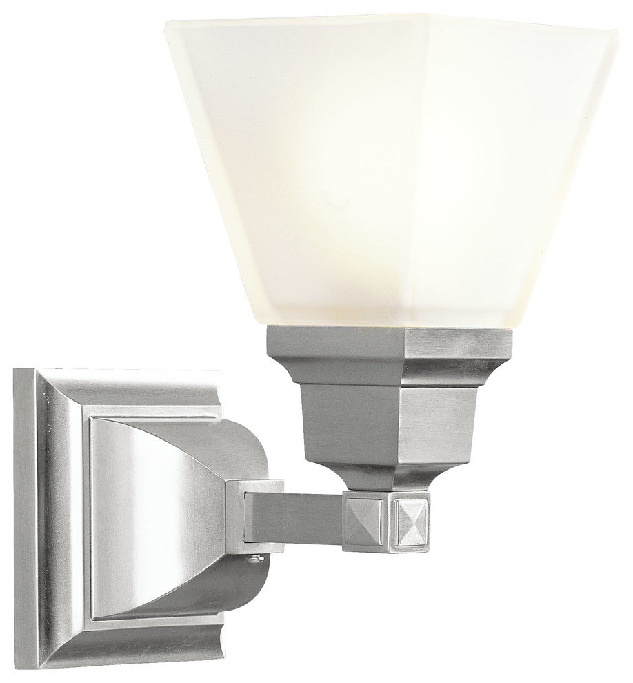 Mission Bath Light, Brushed Nickel