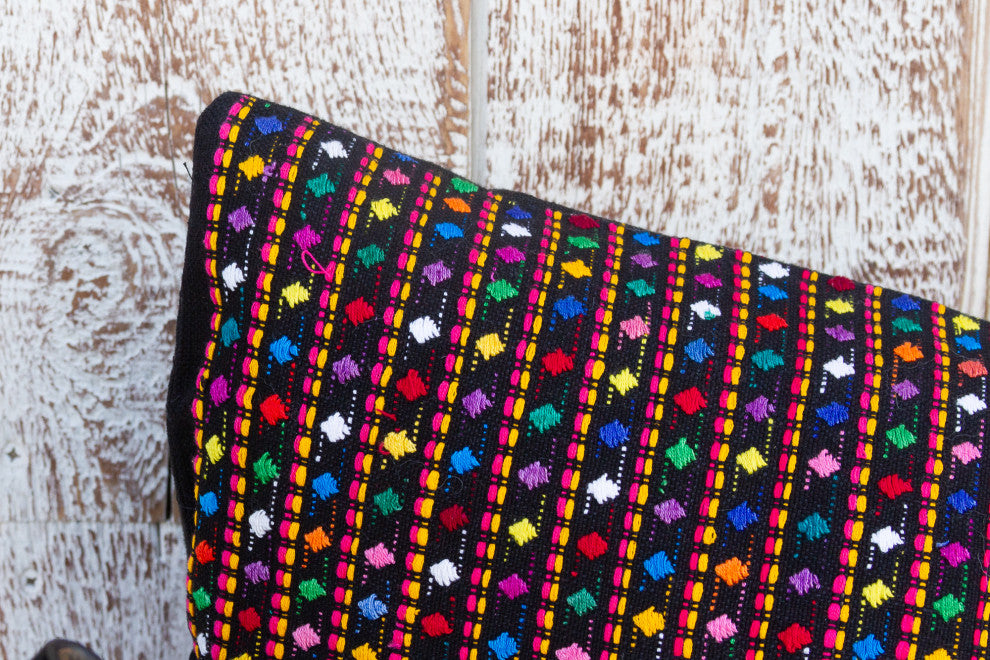 Long Vintage Mayan Brocade Yolotli Pillow