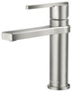 Single Handle Brass Bath Faucet, Supply line, Brushed Nickel