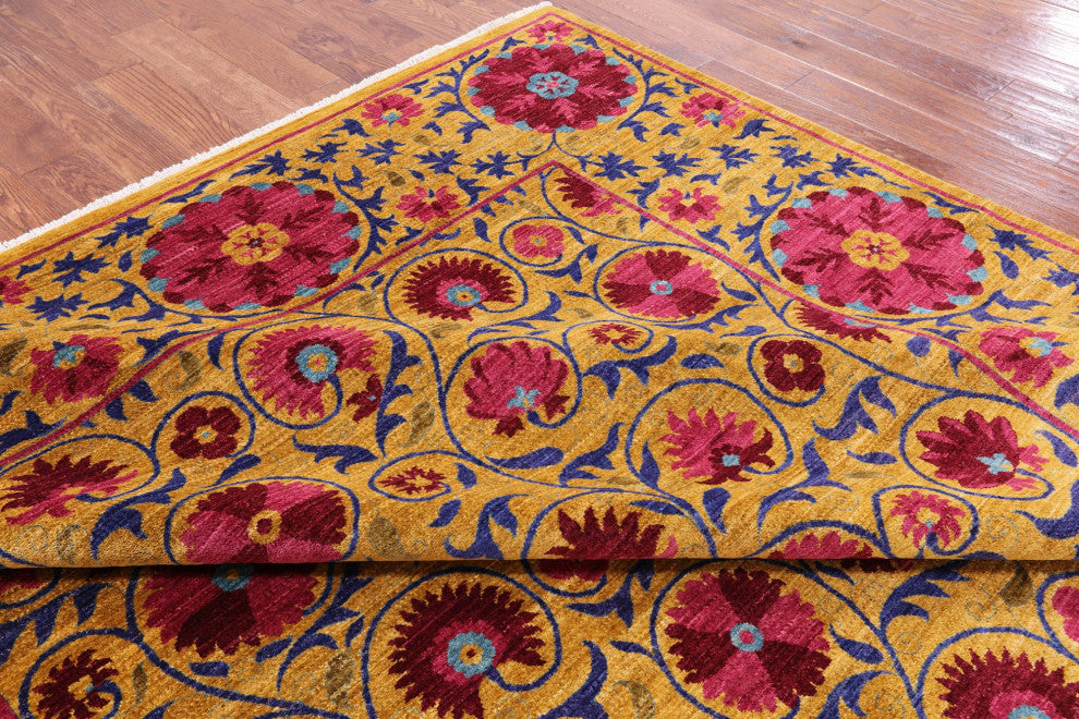 William Morris Handmade Wool Rug 9' 3" X 12' 1" Q6546