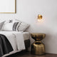 LNC 6" W 1-Light Polished Gold with Seeded Glass Modern Wall Sconce