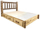 Glacier Country Collection Platform Bed With Storage, 60"