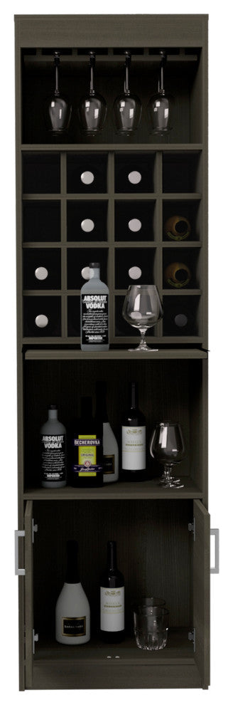 Illinois Bar Cabinet, Smokey Oak