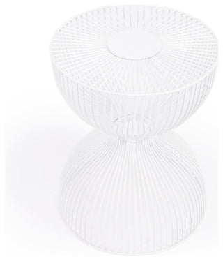 Butler Nicholas Iron Cage Bunching Table, White