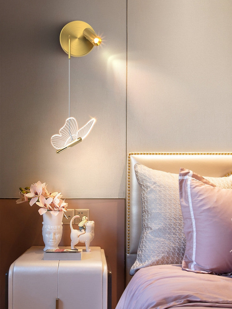Montijo | Butterfly Bedside Wall Lamp for Kids Room, Left
