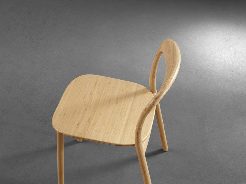 Hanna Dining Chair Bamboo Seat, Wheat, Set of 2