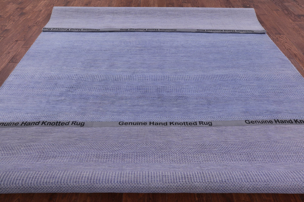 9' 0" X 12' 3" Wool and Silk Savannah Grass Handmade Rug Q12008