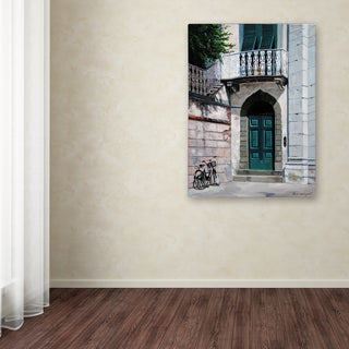 Paul Walsh 'Green Door' Canvas Art, 14" x 19"