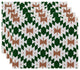 Patna Geometric Print Placemat, Set of 4, Green