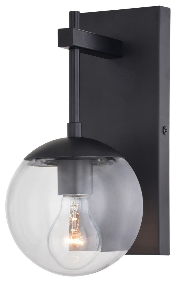 Keeler One Light Outdoor Wall Mount in Matte Black
