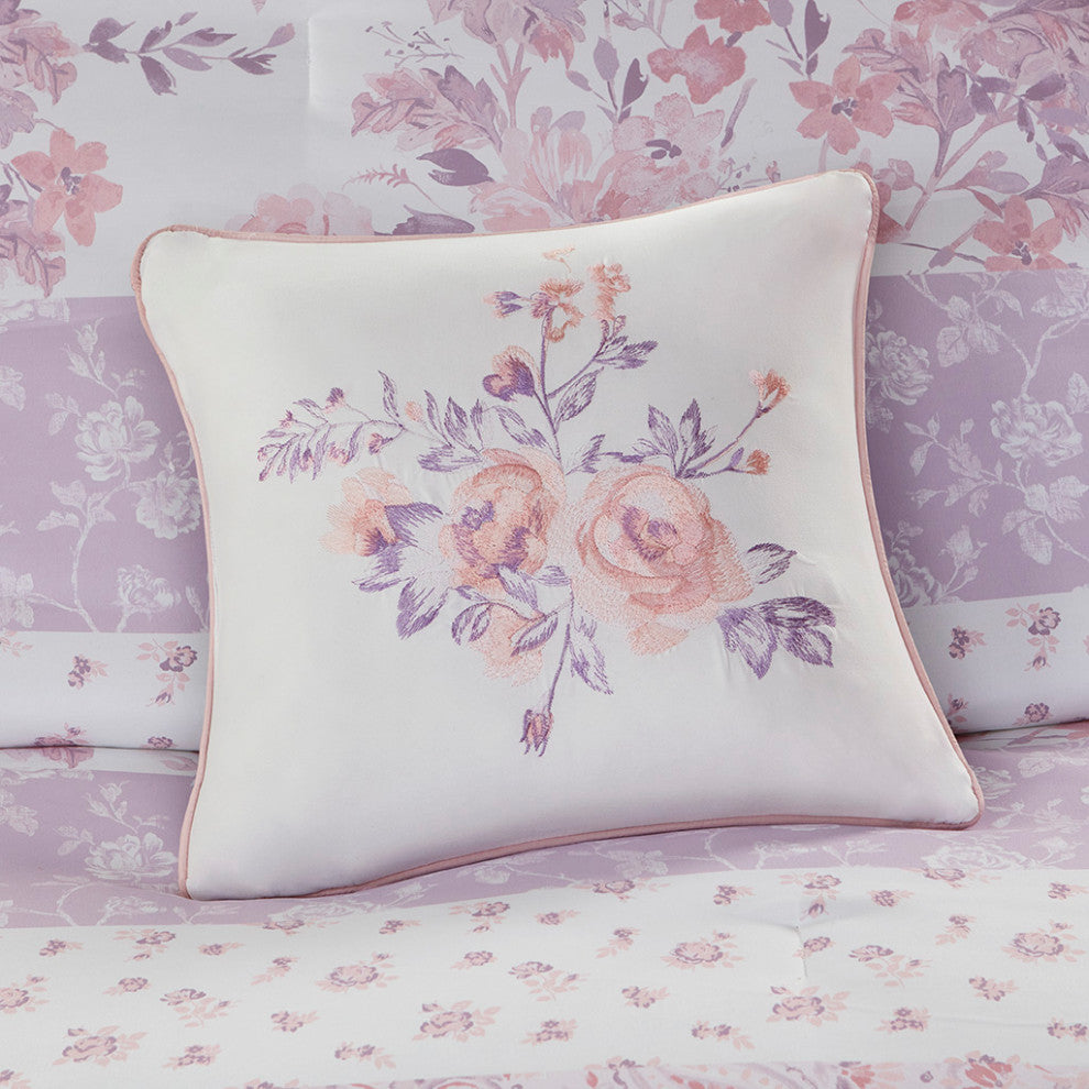 Intelligent Design Oliena Floral Paisley Comforter Set, Pink