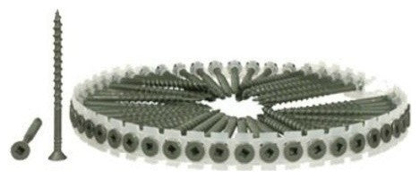 SencoÂ® 08D200W DuraSpin Exterior Wood-to-Wood Collated Screw, 2" x #8, 1000-Ct