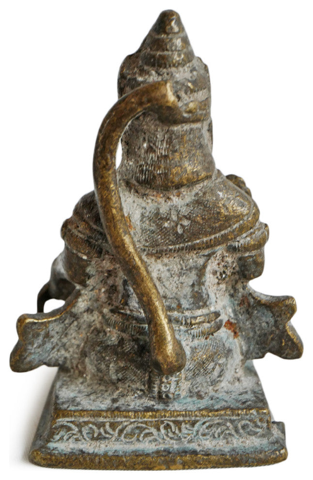 Consigned Antique Bronze Hanuman Small Statue